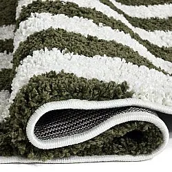 Alfombras redondeadas - Imilchil (blanco/verde)