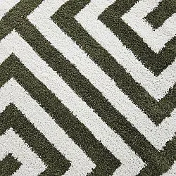 Alfombras redondeadas - Imilchil (blanco/verde)