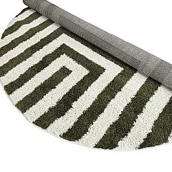 Alfombras redondeadas - Imilchil (blanco/verde)