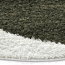 Alfombras redondeadas - Sanghar (blanco/naranja/verde)