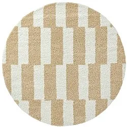 Alfombras redondeadas - Tamri (beige/blanco)