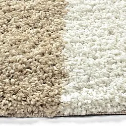 Alfombras redondeadas - Tamri (beige/blanco)