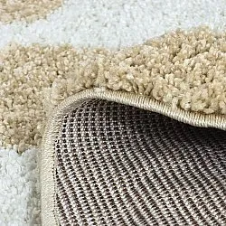 Alfombras redondeadas - Tamri (beige/blanco)