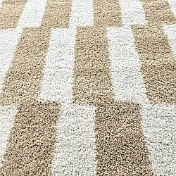Alfombras redondeadas - Tamri (beige/blanco)