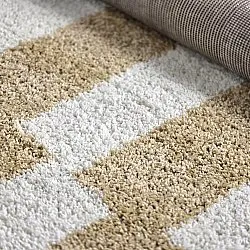 Alfombras redondeadas - Tamri (beige/blanco)