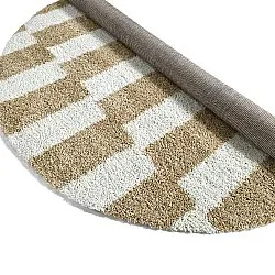 Alfombras redondeadas - Tamri (beige/blanco)