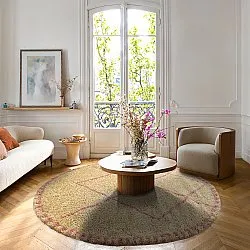 Alfombras redondeadas - Tiznit (beige/rosa)