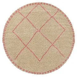 Alfombras redondeadas - Tiznit (beige/rosa)