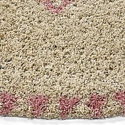 Alfombras redondeadas - Tiznit (beige/rosa)