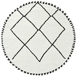 Alfombras redondeadas - Tiznit (blanco/negro)