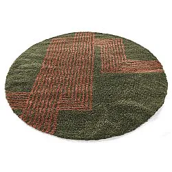 Alfombras redondeadas - Zagora (verde/naranja)