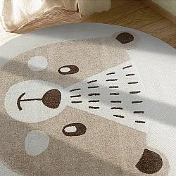 Alfombra redonda infantil - Kind Bear (crema)