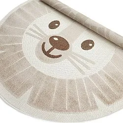 Alfombra redonda infantil - Kind Lion (crema)