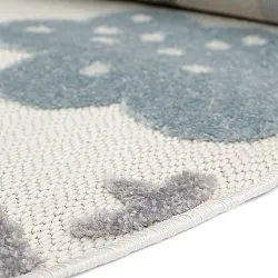 Alfombra redonda infantil - Rainbow Potpourri (crema/multicolor)