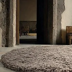 Alfombras redondeadas - Aliste Wool Shaggy (marrón)