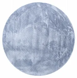 Alfombras redondeadas - Aranga Super Soft Fur (azul acero)