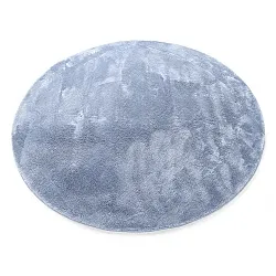 Alfombras redondeadas - Aranga Super Soft Fur (azul acero)