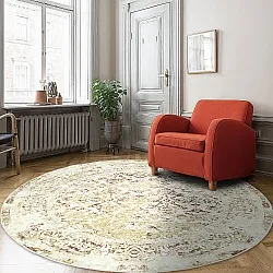 Alfombras redondeadas - Denizli (beige)