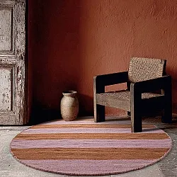 Alfombras redondeadas - Garine (naranja/rosa)