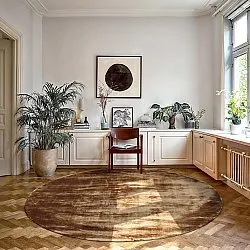 Alfombras redondeadas - Jodhpur Special Luxury Edition (marrón)
