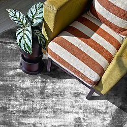 Alfombras redondeadas - Jodhpur Special Luxury Edition Viscosa (gris)