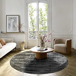 Alfombras redondeadas - Jodhpur Special Luxury Edition Viscosa (gris)