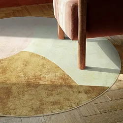 Alfombras redondeadas - Lazio (beige/rosa)