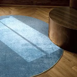 Alfombras redondeadas - Lynton (azul)