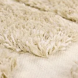 Alfombras redondeadas - Otranto Natural Cotton Shaggy (blanquecino)