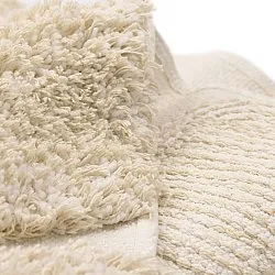 Alfombras redondeadas - Otranto Natural Cotton Shaggy (blanquecino)