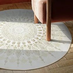 Alfombras redondeadas - Sandrigo (beige)