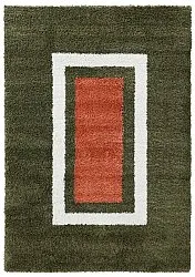 Alfombras de pelo largo - Alsace (verde/blanco/naranja)