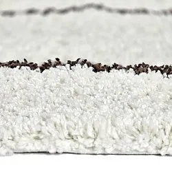 Alfombras de pelo largo - Eze (blanco/marrón)