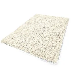Alfombras de pelo largo - Fassale Hand Woven Wool Shaggy (blanco)