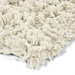 Alfombras de pelo largo - Fassale Hand Woven Wool Shaggy (blanco)