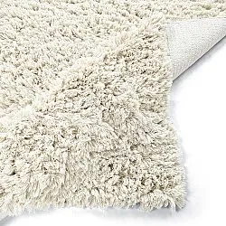 Alfombras de pelo largo - Fassale Hand Woven Wool Shaggy (blanco)