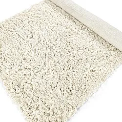 Alfombras de pelo largo - Fassale Hand Woven Wool Shaggy (blanco)