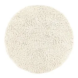 Alfombras redondeadas - Fassale Hand Woven Wool Shaggy (blanco)