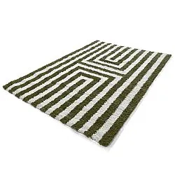 Alfombras de pelo largo - Imilchil (blanco/verde)