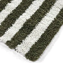 Alfombras de pelo largo - Imilchil (blanco/verde)