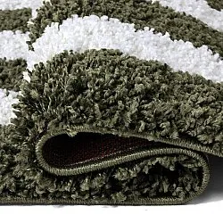 Alfombras de pelo largo - Imilchil (blanco/verde)