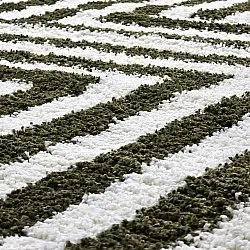 Alfombras de pelo largo - Imilchil (blanco/verde)