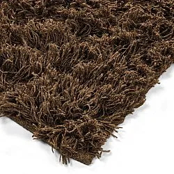 Alfombras de pelo largo - Melilla Hand Woven Wool Shaggy (marrón)