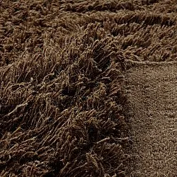 Alfombras de pelo largo - Melilla Hand Woven Wool Shaggy (marrón)