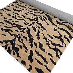 Alfombras de pelo largo - Zebra Tufted Wool Premium (beige/negro)