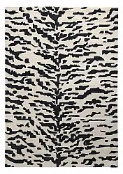 Alfombras de pelo largo - Zebra Tufted Wool Premium (blanco/negro)