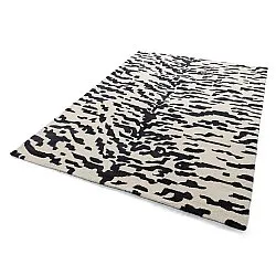 Alfombras de pelo largo - Zebra Tufted Wool Premium (blanco/negro)