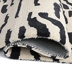 Alfombras de pelo largo - Zebra Tufted Wool Premium (blanco/negro)
