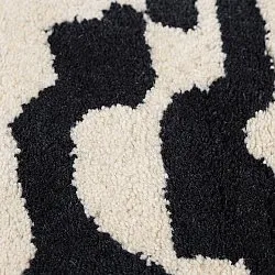 Alfombras de pelo largo - Zebra Tufted Wool Premium (blanco/negro)