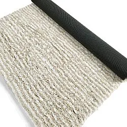 Alfombras de pelo largo - Aden (beige/blanco)